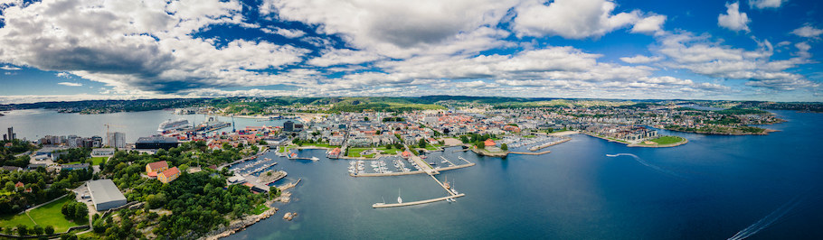 Panoramic photo of Kristiansand